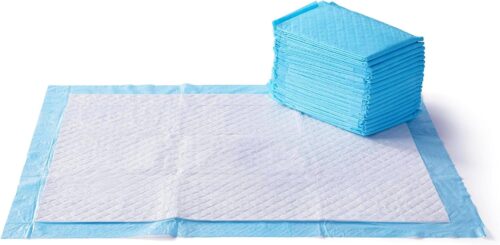 Amazon Basics Dog and Puppy Pee Pads with Leak-Proof Quick-Dry Design for Potty Training, Standard Absorbency, Regular Size, 22 x 22 Inches, Pack of 100, Blue & White - Image 12
