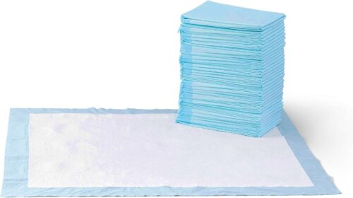 Amazon Basics Dog and Puppy Pee Pads with Leak-Proof Quick-Dry Design for Potty Training, Standard Absorbency, Regular Size, 22 x 22 Inches, Pack of 100, Blue & White - Image 24