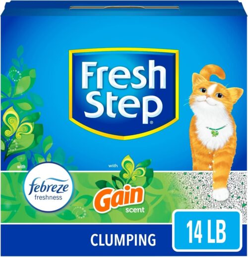 Fresh Step Extreme Clumping Litter With Febreze Freshness, Mountain Spring Scent Clumping Cat Litter With Guaranteed Odor Control, 14 lb. Box - Image 24
