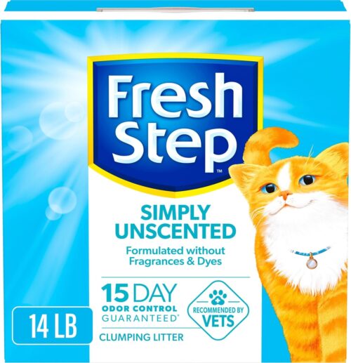 Fresh Step Extreme Clumping Litter With Febreze Freshness, Mountain Spring Scent Clumping Cat Litter With Guaranteed Odor Control, 14 lb. Box - Image 25