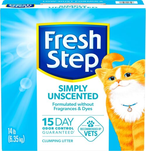 Fresh Step Extreme Clumping Litter With Febreze Freshness, Mountain Spring Scent Clumping Cat Litter With Guaranteed Odor Control, 14 lb. Box - Image 33