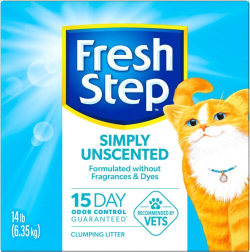 Fresh Step Extreme Clumping Litter With Febreze Freshness, Mountain Spring Scent Clumping Cat Litter With Guaranteed Odor Control, 14 lb. Box - Image 34
