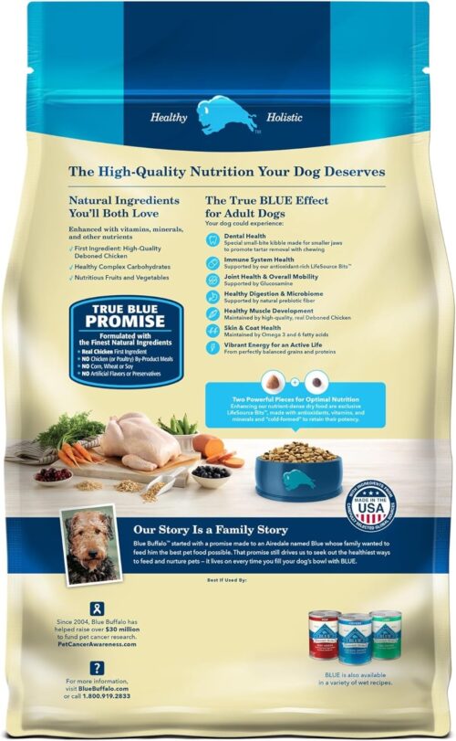 Blue Buffalo Life Protection Formula Adult Dry Dog Food, Helps Build and Maintain Strong Muscles, Made with Natural Ingredients, Chicken & Brown Rice Recipe, 30-lb. Bag - Image 92
