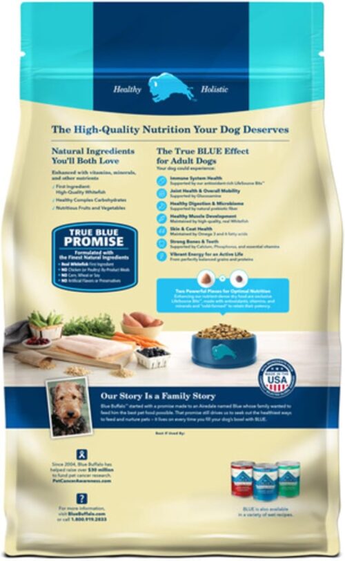 Blue Buffalo Life Protection Formula Adult Dry Dog Food, Helps Build and Maintain Strong Muscles, Made with Natural Ingredients, Chicken & Brown Rice Recipe, 30-lb. Bag - Image 104