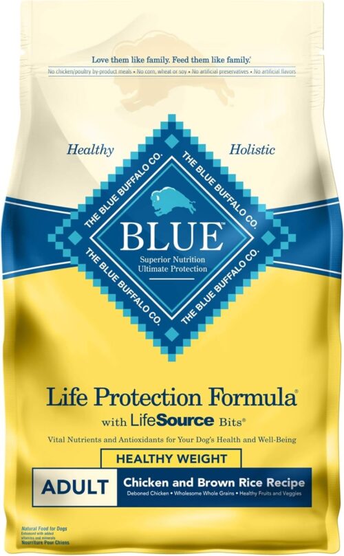 Blue Buffalo Life Protection Formula Adult Dry Dog Food, Helps Build and Maintain Strong Muscles, Made with Natural Ingredients, Chicken & Brown Rice Recipe, 30-lb. Bag - Image 114