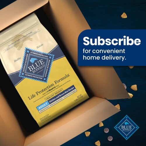 Blue Buffalo Life Protection Formula Adult Dry Dog Food, Helps Build and Maintain Strong Muscles, Made with Natural Ingredients, Chicken & Brown Rice Recipe, 30-lb. Bag - Image 168