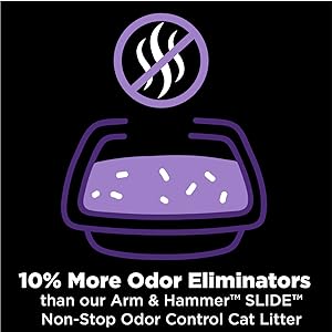 10% More Odor Eliminators than our Arm & Hammer Slide Non-Stop Odor Control Cat Litter
