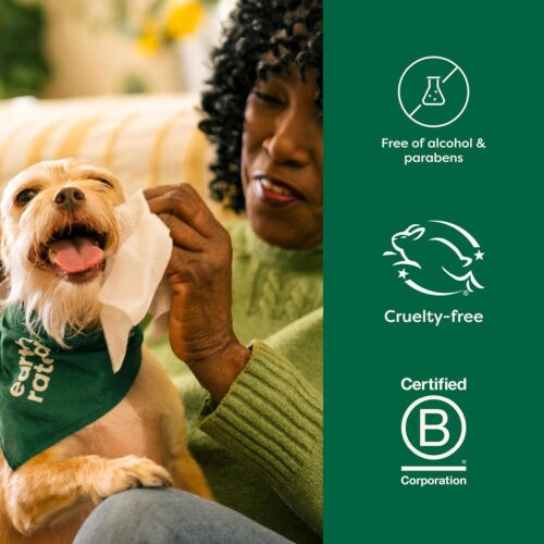 Earth Rated Pet Grooming Wipes for Dogs and Cats, Hypoallergenic, Cleaning and Hydrating, for Paws, Body and Butt, Unscented, 100 Count - Image 6
