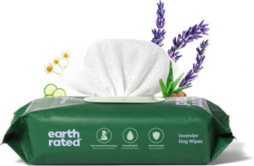 Earth Rated Pet Grooming Wipes for Dogs and Cats, Hypoallergenic, Cleaning and Hydrating, for Paws, Body and Butt, Unscented, 100 Count - Image 11
