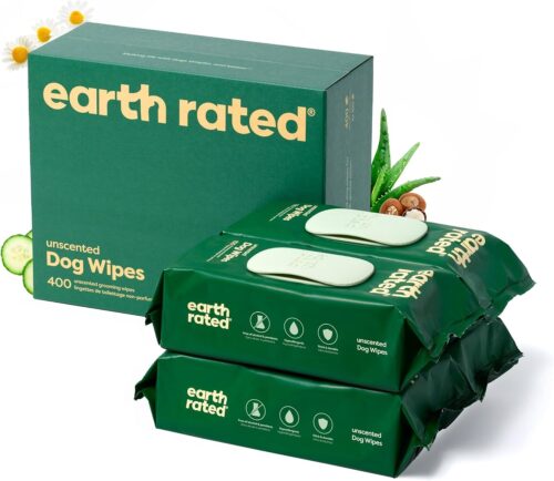 Earth Rated Pet Grooming Wipes for Dogs and Cats, Hypoallergenic, Cleaning and Hydrating, for Paws, Body and Butt, Unscented, 100 Count - Image 15