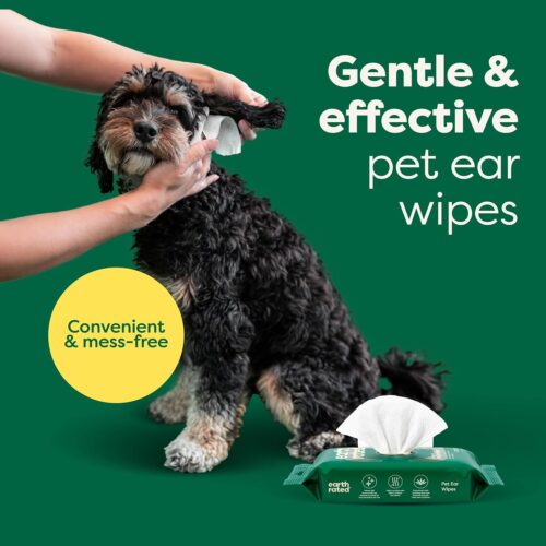 Earth Rated Pet Grooming Wipes for Dogs and Cats, Hypoallergenic, Cleaning and Hydrating, for Paws, Body and Butt, Unscented, 100 Count - Image 18