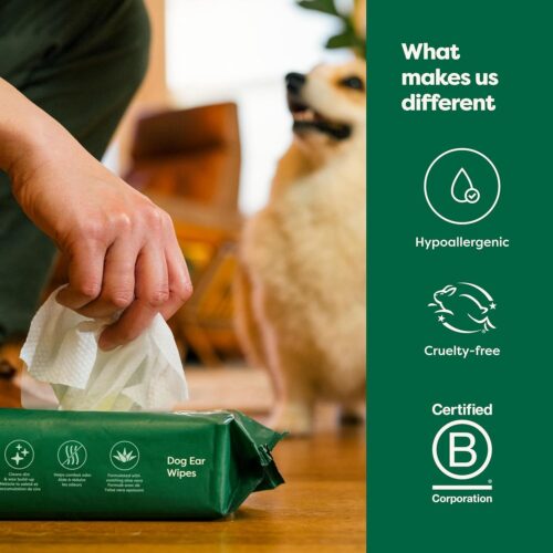 Earth Rated Pet Grooming Wipes for Dogs and Cats, Hypoallergenic, Cleaning and Hydrating, for Paws, Body and Butt, Unscented, 100 Count - Image 23