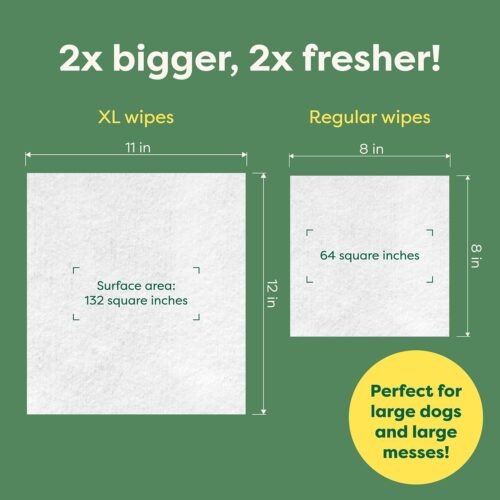 Earth Rated Pet Grooming Wipes for Dogs and Cats, Hypoallergenic, Cleaning and Hydrating, for Paws, Body and Butt, Unscented, 100 Count - Image 43