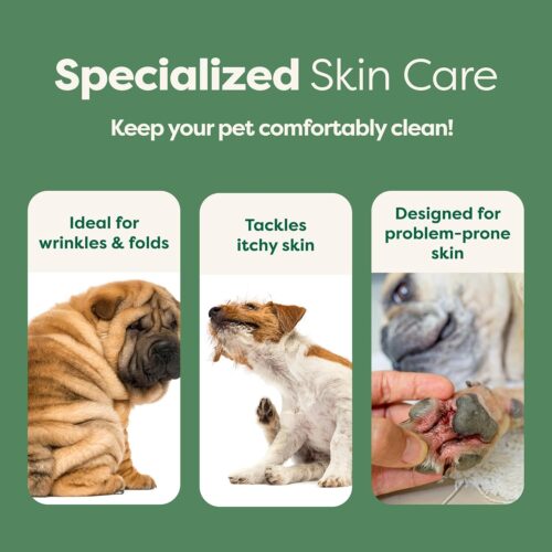 Earth Rated Pet Grooming Wipes for Dogs and Cats, Hypoallergenic, Cleaning and Hydrating, for Paws, Body and Butt, Unscented, 100 Count - Image 48