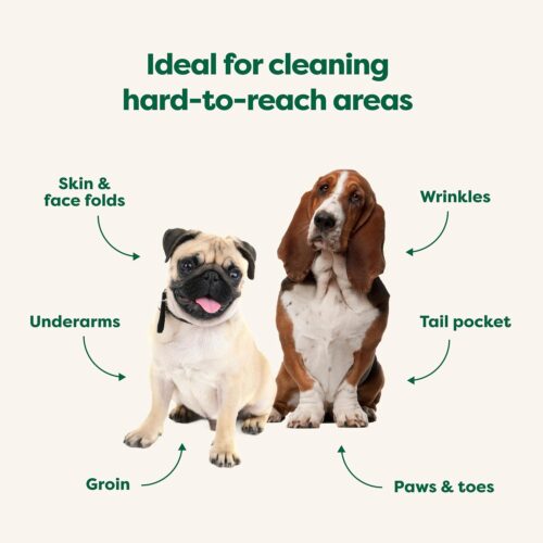 Earth Rated Pet Grooming Wipes for Dogs and Cats, Hypoallergenic, Cleaning and Hydrating, for Paws, Body and Butt, Unscented, 100 Count - Image 50