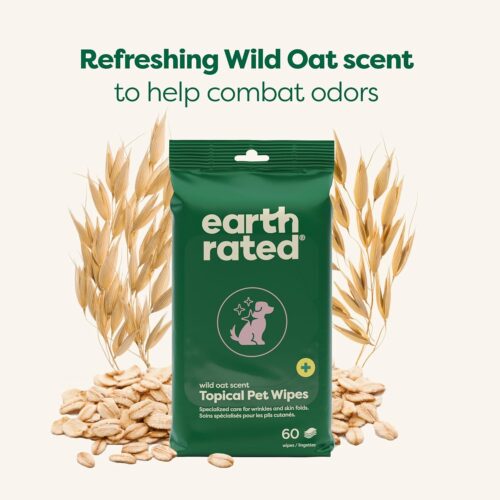 Earth Rated Pet Grooming Wipes for Dogs and Cats, Hypoallergenic, Cleaning and Hydrating, for Paws, Body and Butt, Unscented, 100 Count - Image 51