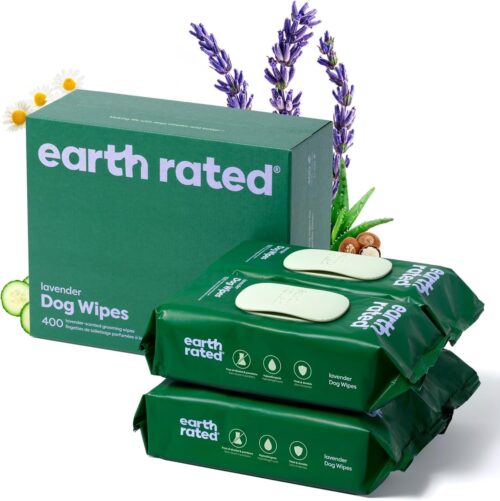Earth Rated Pet Grooming Wipes for Dogs and Cats, Hypoallergenic, Cleaning and Hydrating, for Paws, Body and Butt, Unscented, 100 Count - Image 58