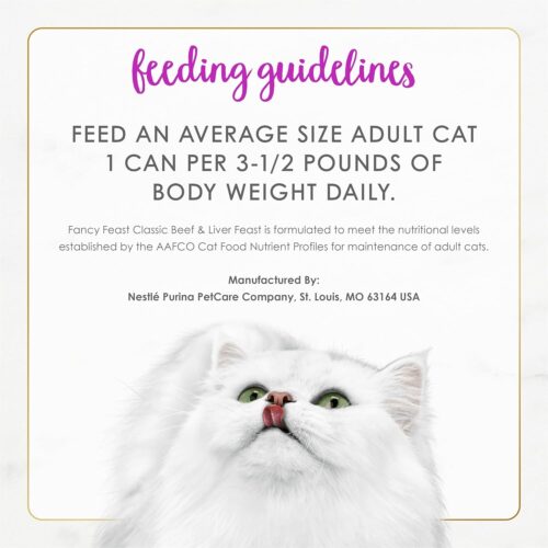 Fancy Feast Poultry and Beef Feast Classic Pate Collection Grain Free Wet Cat Food Variety Pack - (Pack of 30) 3 oz. Cans - Image 18