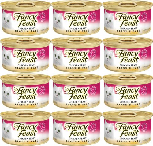 Fancy Feast Poultry and Beef Feast Classic Pate Collection Grain Free Wet Cat Food Variety Pack - (Pack of 30) 3 oz. Cans - Image 84
