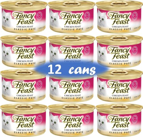 Fancy Feast Poultry and Beef Feast Classic Pate Collection Grain Free Wet Cat Food Variety Pack - (Pack of 30) 3 oz. Cans - Image 85