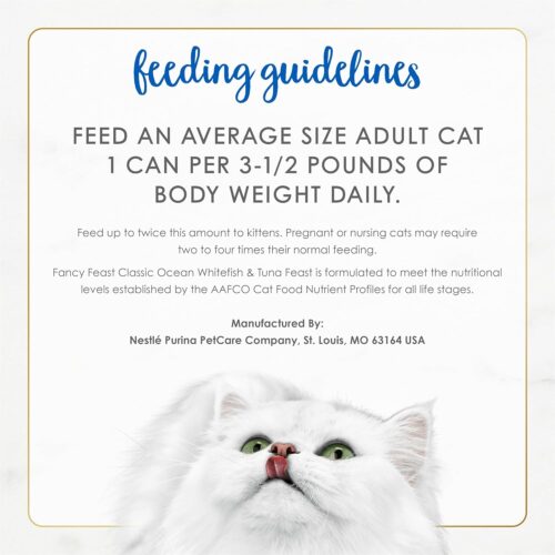 Fancy Feast Poultry and Beef Feast Classic Pate Collection Grain Free Wet Cat Food Variety Pack - (Pack of 30) 3 oz. Cans - Image 108