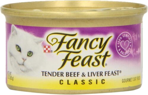 Fancy Feast Poultry and Beef Feast Classic Pate Collection Grain Free Wet Cat Food Variety Pack - (Pack of 30) 3 oz. Cans - Image 109