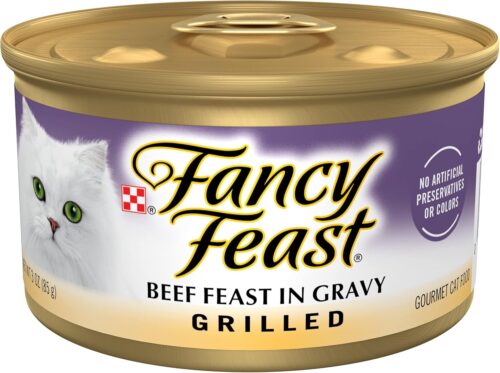 Fancy Feast Poultry and Beef Feast Classic Pate Collection Grain Free Wet Cat Food Variety Pack - (Pack of 30) 3 oz. Cans - Image 112