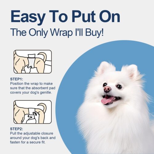 HONEY CARE All-Absorb A26 Male Dog Wrap, 50 Count, Small - Image 11
