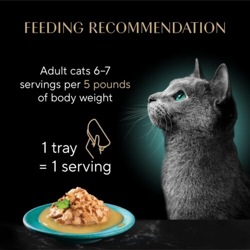 Sheba Perfect Portions Wet Cat Food Cuts in Gravy Variety Pack, Roasted Chicken Entree, With Sustainable Salmon, and Tender Turkey Entree, 2.6 oz. Twin-Pack Trays (24 Count, 48 Servings) - Image 38