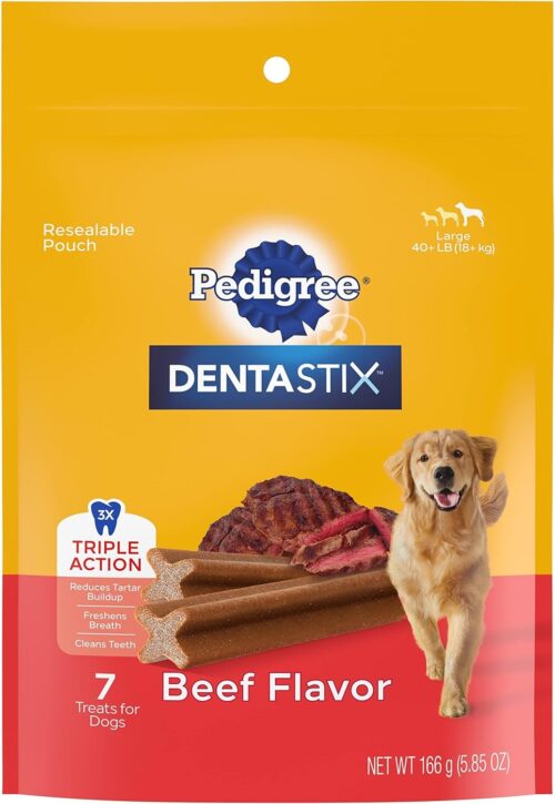 PEDIGREE DENTASTIX Large Dog Dental Care Treats Original, Beef & Fresh Variety Pack, 2.73 lb.Pack (51 Treats) - Image 43