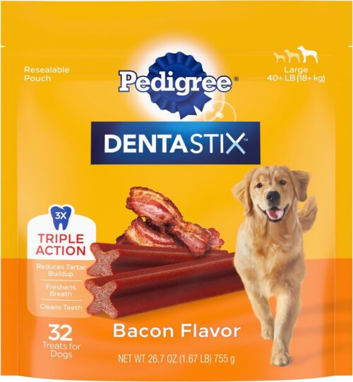 PEDIGREE DENTASTIX Large Dog Dental Care Treats Original, Beef & Fresh Variety Pack, 2.73 lb.Pack (51 Treats) - Image 66