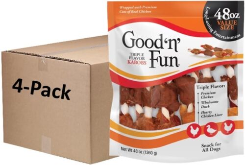 Good'N'Fun Triple Flavored Rawhide Kabobs for Dogs, 1.5 Pound (Pack of 1) - Image 17