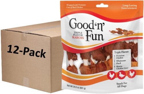 Good'N'Fun Triple Flavored Rawhide Kabobs for Dogs, 1.5 Pound (Pack of 1) - Image 33