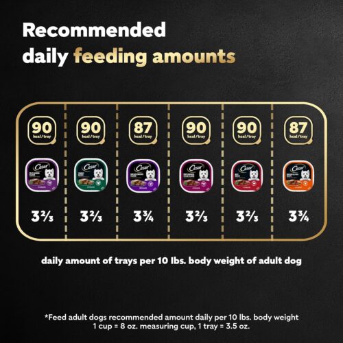 CESAR Adult Wet Dog Food Classic Loaf in Sauce Grilled Chicken, Filet Mignon, Porterhouse Steak, Beef, Chicken & Liver and Turkey Variety Pack, 3.5 oz. Easy Peel Trays, Pack of 36 - Image 8