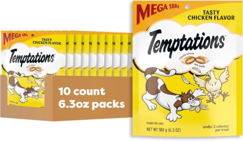 TEMPTATIONS Classic Crunchy and Soft Cat Treats Tasty Chicken Flavor, 16 Ounce (Pack of 1) - Image 13