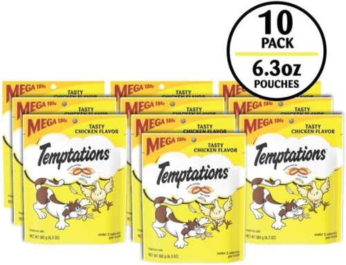 TEMPTATIONS Classic Crunchy and Soft Cat Treats Tasty Chicken Flavor, 16 Ounce (Pack of 1) - Image 15