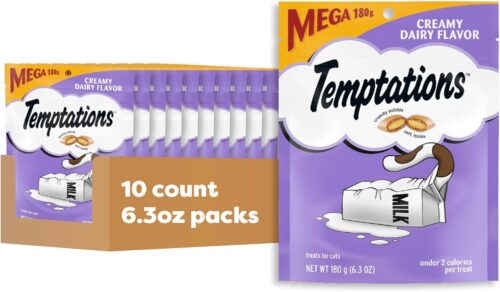 TEMPTATIONS Classic Crunchy and Soft Cat Treats Tasty Chicken Flavor, 16 Ounce (Pack of 1) - Image 38