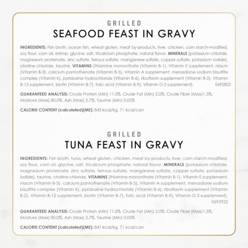 Purina Fancy Feast Grilled Wet Cat Food Seafood Collection in Wet Cat Food Variety Pack - (Pack of 24) 3 oz. Cans - Image 6