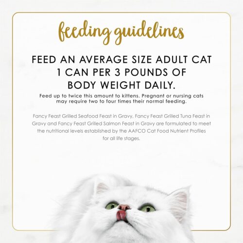 Purina Fancy Feast Grilled Wet Cat Food Seafood Collection in Wet Cat Food Variety Pack - (Pack of 24) 3 oz. Cans - Image 9