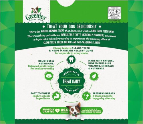 Greenies Original Teenie Natural Dental Care Dog Treats, 36 oz. Pack (130 Treats) - Image 32