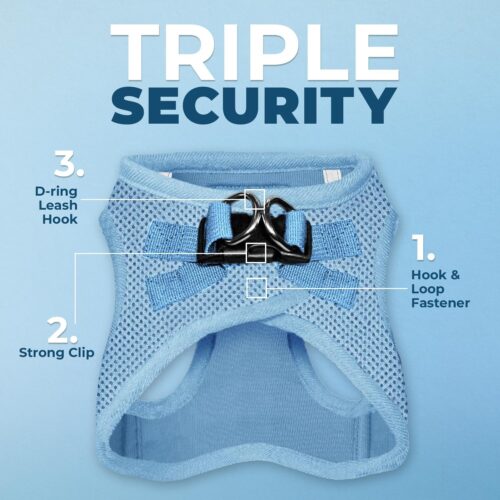 Best Pet Supplies Voyager Step-in Air Dog Harness - All Weather Mesh, Reflective, No Pull Harness for Small, Medium Dogs, Cats - Secure with Hook & Loop Fastener, Buckle, Double D-Rings - Fuchsia, S - Image 24