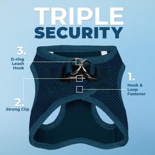 Best Pet Supplies Voyager Step-in Air Dog Harness - All Weather Mesh, Reflective, No Pull Harness for Small, Medium Dogs, Cats - Secure with Hook & Loop Fastener, Buckle, Double D-Rings - Fuchsia, S - Image 34