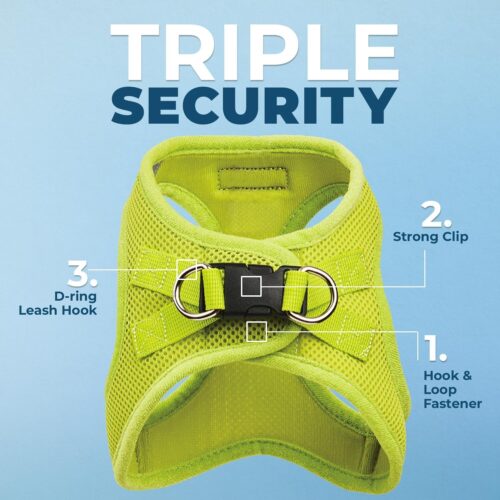 Best Pet Supplies Voyager Step-in Air Dog Harness - All Weather Mesh, Reflective, No Pull Harness for Small, Medium Dogs, Cats - Secure with Hook & Loop Fastener, Buckle, Double D-Rings - Fuchsia, S - Image 69