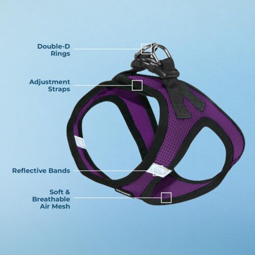 Best Pet Supplies Voyager Step-in Air Dog Harness - All Weather Mesh, Reflective, No Pull Harness for Small, Medium Dogs, Cats - Secure with Hook & Loop Fastener, Buckle, Double D-Rings - Fuchsia, S - Image 79
