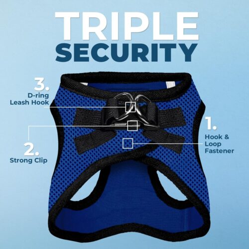 Best Pet Supplies Voyager Step-in Air Dog Harness - All Weather Mesh, Reflective, No Pull Harness for Small, Medium Dogs, Cats - Secure with Hook & Loop Fastener, Buckle, Double D-Rings - Fuchsia, S - Image 122