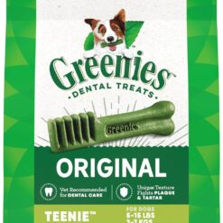 Greenies Original Teenie Natural Dental Care Dog Treats, 12 oz. Pouch (43 Treats)