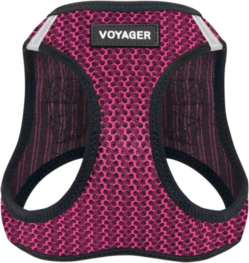 Best Pet Supplies Voyager Step-in Air Dog Harness - All Weather Mesh, Reflective, No Pull Harness for Small, Medium Dogs, Cats - Secure with Hook & Loop Fastener, Buckle, Double D-Rings - Fuchsia, S - Image 129