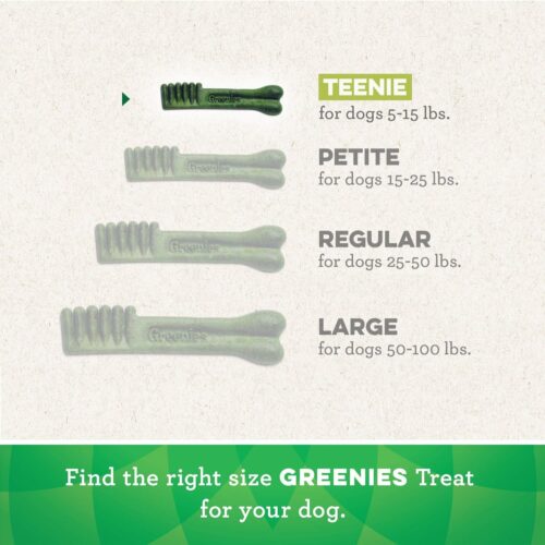 Greenies Original Teenie Natural Dental Care Dog Treats, 12 oz. Pouch (43 Treats) - Image 6