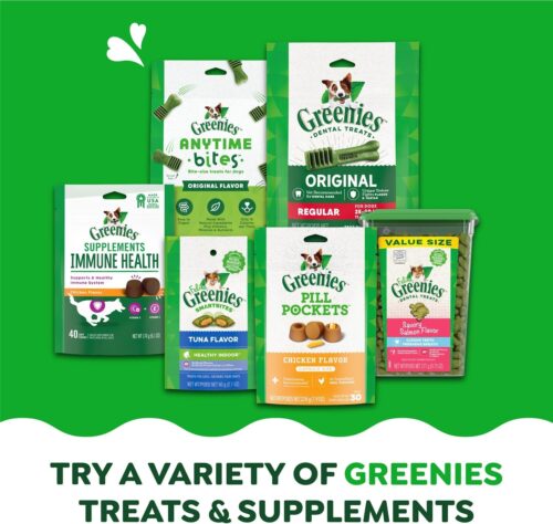 Greenies Original Teenie Natural Dental Care Dog Treats, 12 oz. Pouch (43 Treats) - Image 11