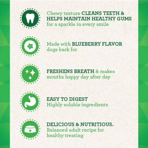 Greenies Original Teenie Natural Dental Care Dog Treats, 12 oz. Pouch (43 Treats) - Image 17